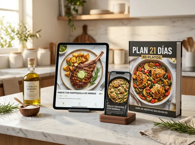 Plan 21 Días - Guía digital, recetario en celular y materiales exclusivos