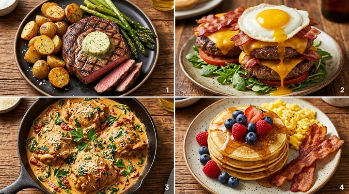 4 ejemplos de platos reales, abundantes y sin harinas